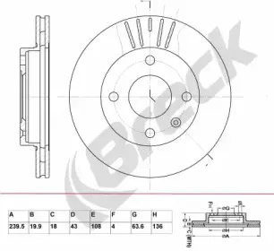 Тормозной диск BRECK купить